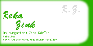 reka zink business card